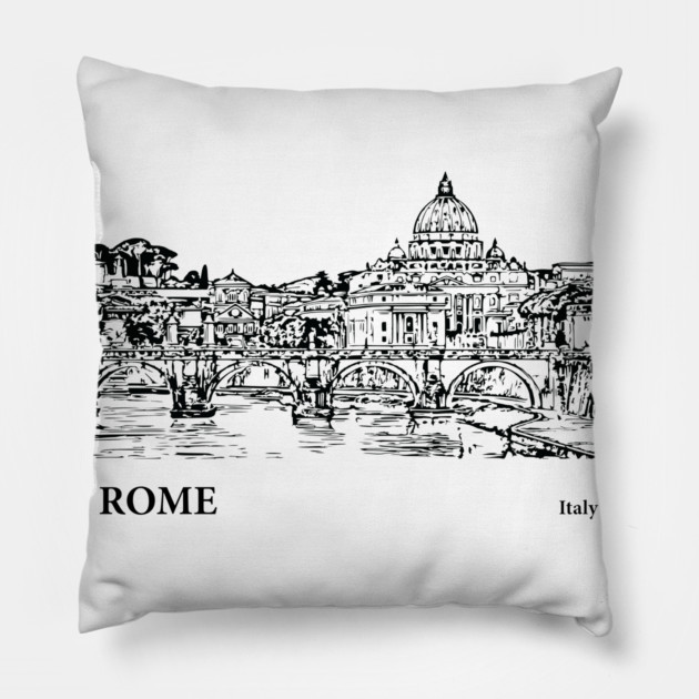 Rome Italy Pillow by Lakeric