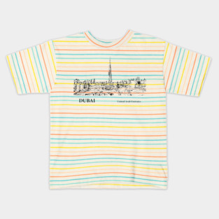Dubai United Arab Emirates Kids T-Shirt