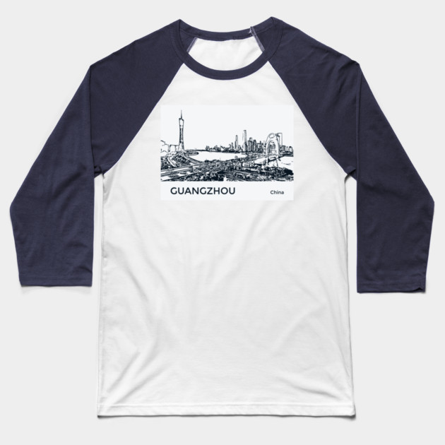 Guangzhou China Baseball T-Shirt by Lakeric