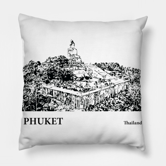 Phuket Thailand Pillow by Lakeric