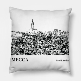 Mecca Saudi Arabia Pillow
