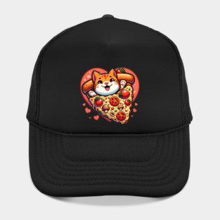 Funny Fat with Pizza, Funny Pizza lover Hat