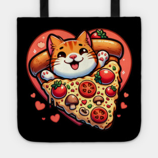 Funny Fat with Pizza, Funny Pizza lover Tote