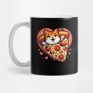 Funny Fat with Pizza, Funny Pizza lover Mug