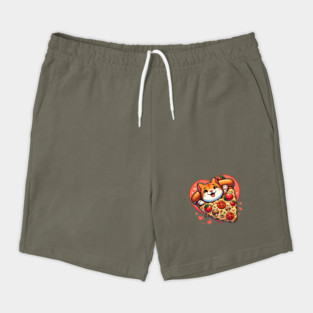 Funny Fat with Pizza, Funny Pizza lover Shorts