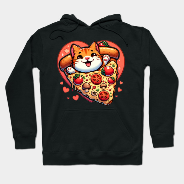 Funny Fat with Pizza, Funny Pizza lover Hoodie by logiamerch