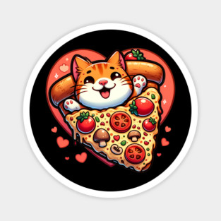 Funny Fat with Pizza, Funny Pizza lover Magnet