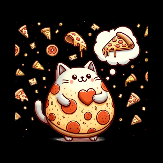 Funny Fat with Pizza, Funny Pizza lover by logiamerch