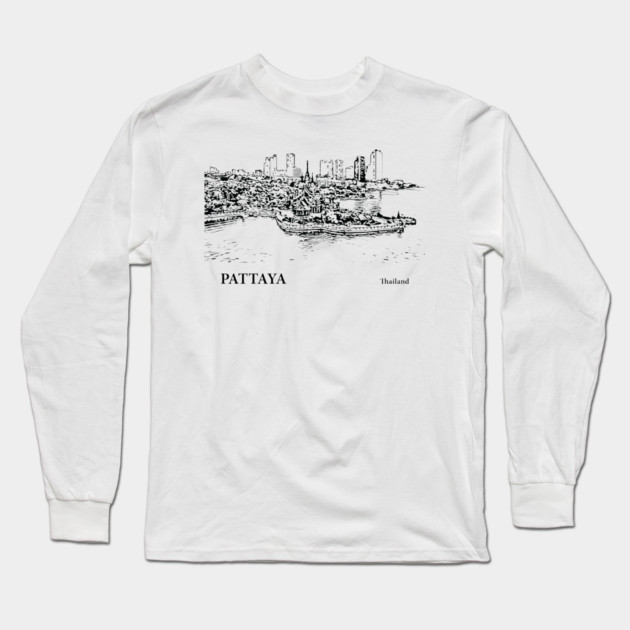 Pattaya Thailand Long Sleeve T-Shirt by Lakeric