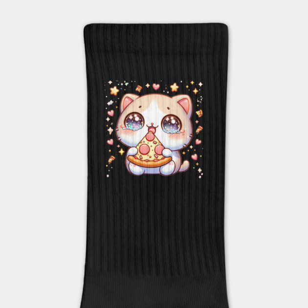 Cute kawaii with Pizza, Funny Pizza lover by logiamerch