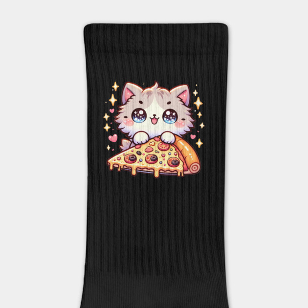 Cute kawaii with Pizza, Funny Pizza lover by logiamerch