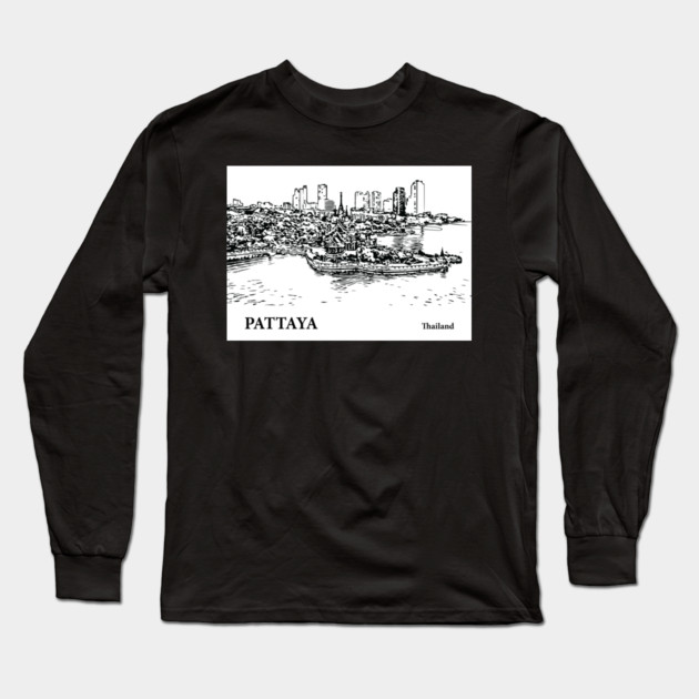 Pattaya Thailand Long Sleeve T-Shirt by Lakeric