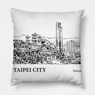 Taipei City - Taiwan Pillow