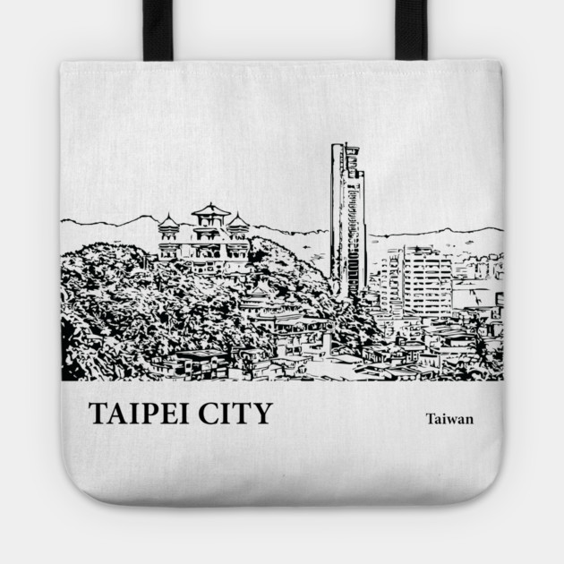 Taipei City - Taiwan Tote by Lakeric