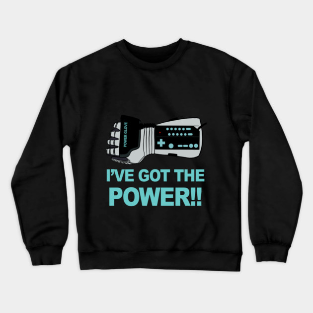 Power Glove Horizontal Crewneck Sweatshirt by phymns