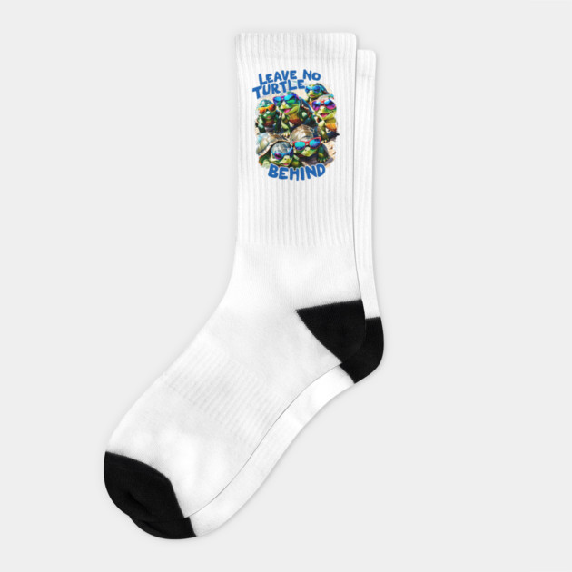 Leave no Turtle Behind Save the Turtles Socks by creative