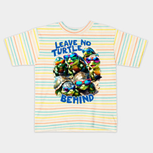 Leave no Turtle Behind Save the Turtles Kids T-Shirt