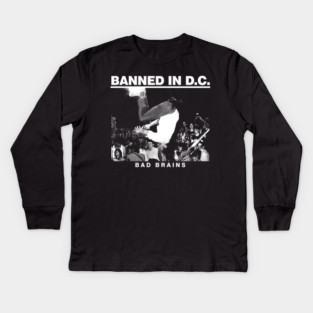 Banned in D.C. Vintage Kids Long Sleeve T-Shirt
