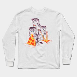 Pizza Kittens Long Sleeve T-Shirt