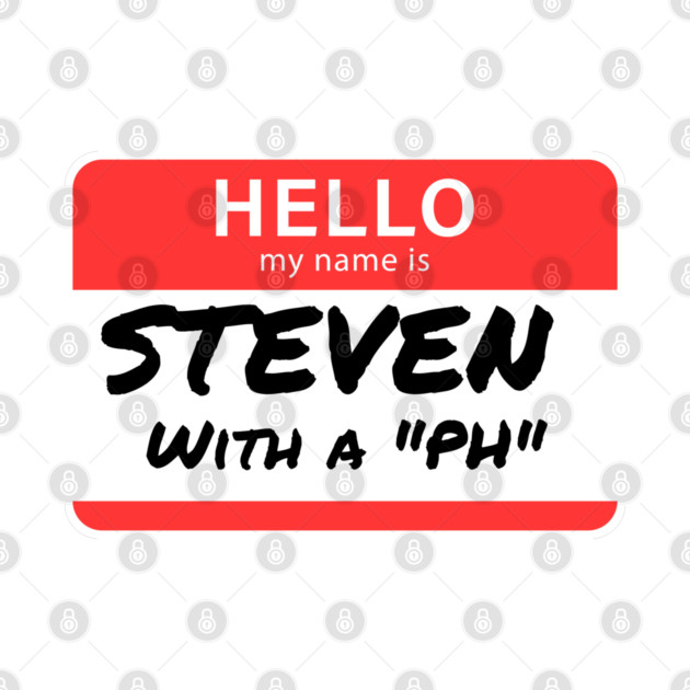 Steven with a “PH” – Name Tag Joke by The Punny Grocer