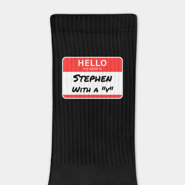 Stephen with a “V” – Name Tag Joke by The Punny Grocer