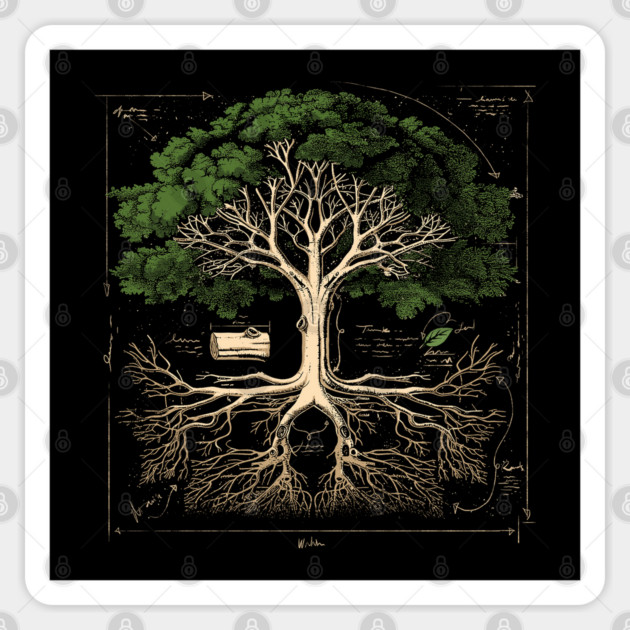 Tree Anatomy Sticker by GoshWow®