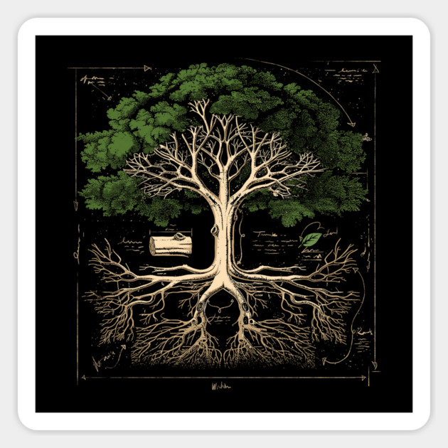 Tree Anatomy Magnet by GoshWow®