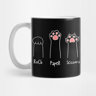 Cat: Rock, Paper, Scissors Mug