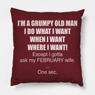 I’M A GRUMPY OLD MAN Pillow