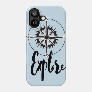 explore compass Phone Case