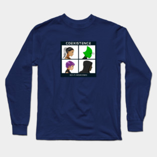 X Crew- Coexistence WebComic Long Sleeve T-Shirt