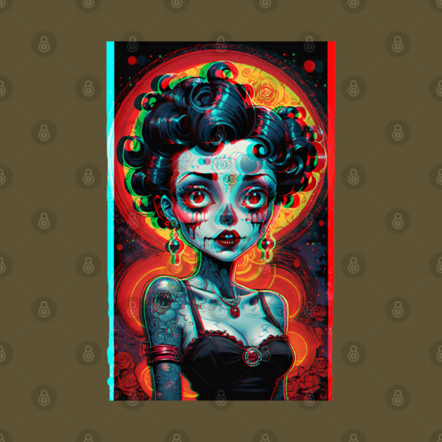 3D Zombie Betty Boop by Grave Digs
