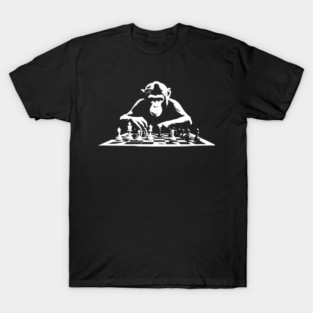 monkey plays chess T-Shirt
