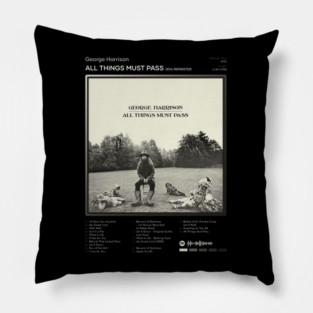 George Harrison - All Things Must Pass Tracklist Album Pillow