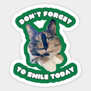 Snickers The Smiling Cat Sticker