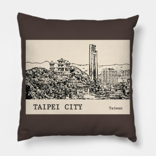 Taipei City Taiwan Pillow