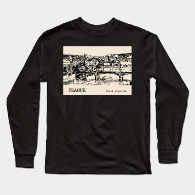 Prague Czech Republic Long Sleeve T-Shirt by Lakeric