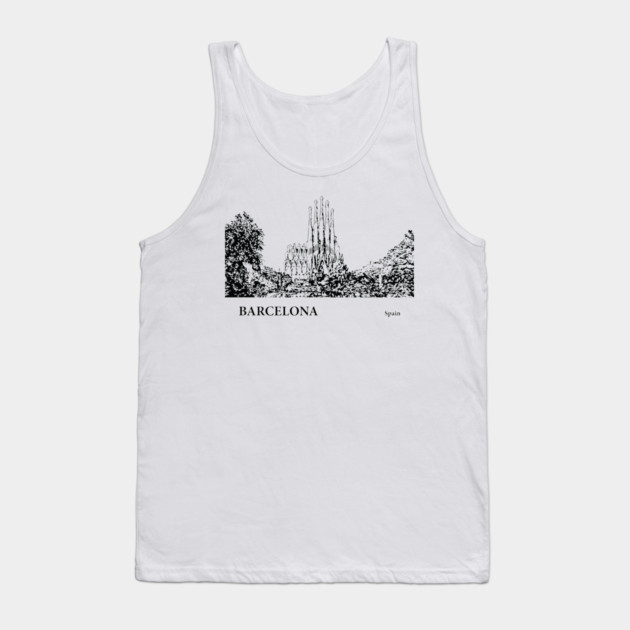 Barcelona Spain Tank Top by Lakeric