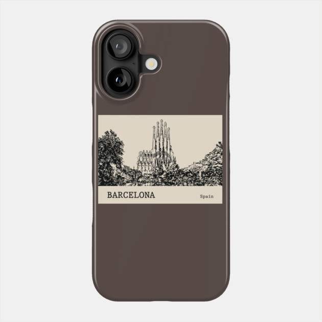Barcelona Spain Phone Case by Lakeric