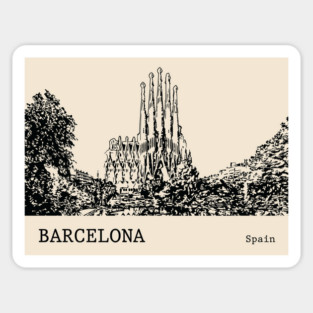 Barcelona Spain Magnet