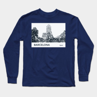 Barcelona Spain Long Sleeve T-Shirt