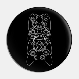 Xbox Controller Evolution (White Lines) Pin