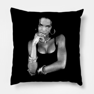 Lauryn Hill 80s 90s Vintage Look Pillow