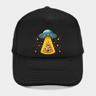 Ufo beaming Pizza, Funny Pizza Lover Hat