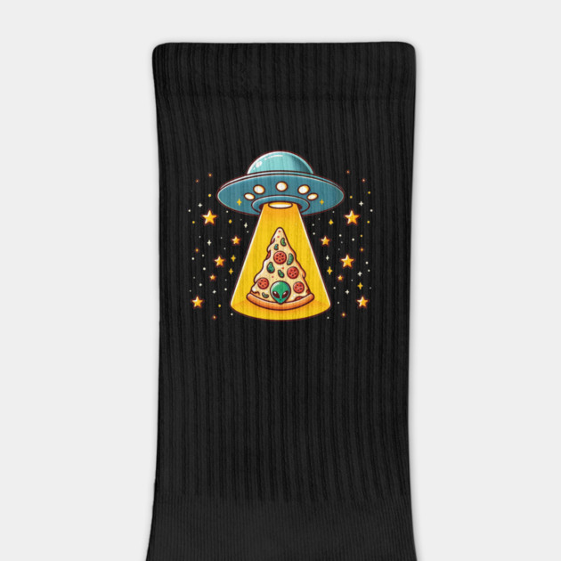 Ufo beaming Pizza, Funny Pizza Lover by logiamerch