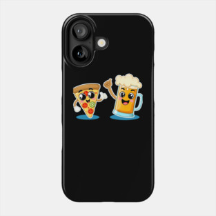Funny Beer and Pizza Lover Phone Case