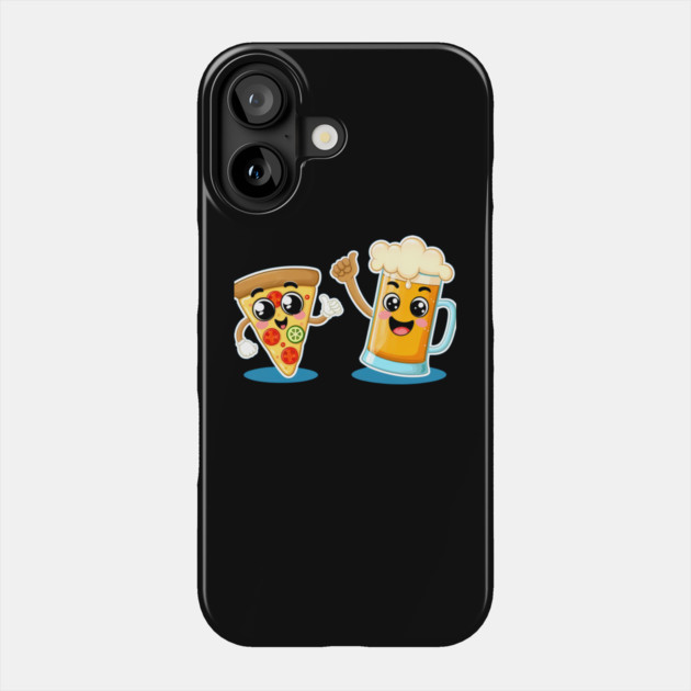 Funny Beer and Pizza Lover Phone Case by logiamerch