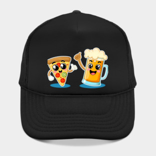 Funny Beer and Pizza Lover Hat
