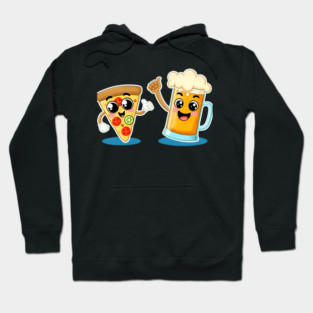 Funny Beer and Pizza Lover Hoodie