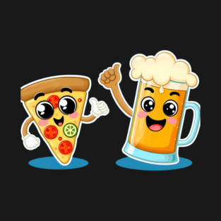 Funny Beer and Pizza Lover T-Shirt